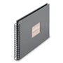 Hama album klasický špirálový FINE ART 28x24 cm, 50 strán, kamenná šedá, čierne listy