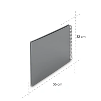 Hama album klasický špirálový FINE ART 36x32 cm, 50 strán, kamenná šedá, čierne listy