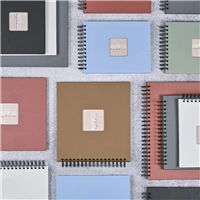 Hama album klasický špirálový FINE ART 36x32 cm, 50 strán, kamenná šedá, čierne listy