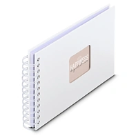 Hama album klasický špirálový FINE ART 24x17 cm, 50 strán, biela, biele listy