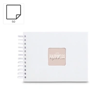 Hama album klasický špirálový FINE ART 24x17 cm, 50 strán, biela, biele listy