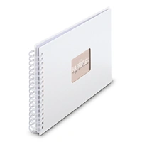 Hama album klasický špirálový FINE ART 28x24 cm, 50 strán, biela, biele listy