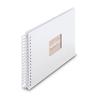 Hama album klasický špirálový FINE ART 28x24 cm, 50 strán, biela, biele listy