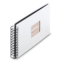 Hama album klasický špirálový FINE ART 24x17 cm, 50 strán, biela, čierne listy