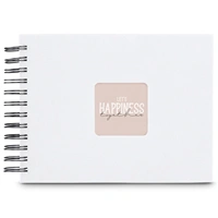 Hama album klasický špirálový FINE ART 24x17 cm, 50 strán, biela, čierne listy