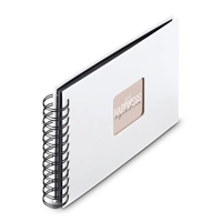 Hama album klasický špirálový FINE ART 24x17 cm, 50 strán, biela, čierne listy