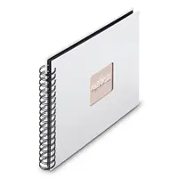 Hama album klasický špirálový FINE ART 28x24 cm, 50 strán, biela, čierne listy