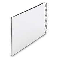 Hama album klasický špirálový FINE ART 36x32 cm, 50 strán, biela, čierne listy