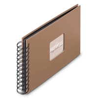 Hama album klasický špirálový FINE ART 24x17 cm, 50 strán, mousse, čierne listy