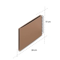 Hama album klasický špirálový FINE ART 24x17 cm, 50 strán, mousse, čierne listy