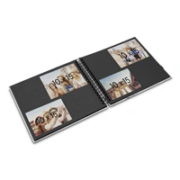 Hama album klasický špirálový FINE ART 28x24 cm, 50 strán, mousse, čierne listy