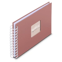 Hama album klasický špirálový FINE ART 24x17 cm, 50 strán, terra, biele listy