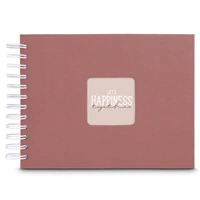 Hama album klasický špirálový FINE ART 24x17 cm, 50 strán, terra, biele listy