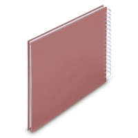 Hama album klasický špirálový FINE ART 28x24 cm, 50 strán, terra, biele listy