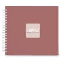 Hama album klasický špirálový FINE ART 28x24 cm, 50 strán, terra, biele listy