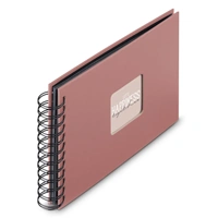 Hama album klasický špirálový FINE ART 24x17 cm, 50 strán, terra, čierne listy