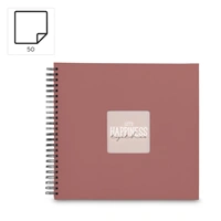 Hama album klasický špirálový FINE ART 36x32 cm, 50 strán, terra, čierne listy