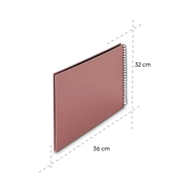 Hama album klasický špirálový FINE ART 36x32 cm, 50 strán, terra, čierne listy