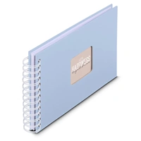 Hama album klasický špirálový FINE ART 24x17 cm, 50 strán, lagoon, biele listy