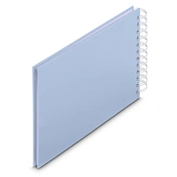 Hama album klasický špirálový FINE ART 24x17 cm, 50 strán, lagoon, biele listy