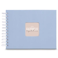 Hama album klasický špirálový FINE ART 24x17 cm, 50 strán, lagoon, biele listy