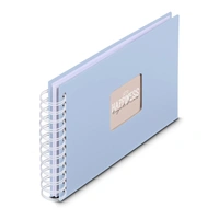 Hama album klasický špirálový FINE ART 24x17 cm, 50 strán, lagoon, biele listy