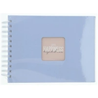 Hama album klasický špirálový FINE ART 24x17 cm, 50 strán, lagoon, biele listy