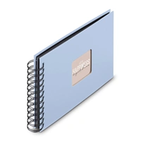 Hama album klasický špirálový FINE ART 24x17 cm, 50 strán, lagoon, čierne listy