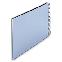 Hama album klasický špirálový FINE ART 36x32 cm, 50 strán, lagoon, čierne listy