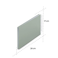 Hama album klasický špirálový FINE ART 24x17 cm, 50 strán, sage, biele listy