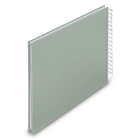 Hama album klasický špirálový FINE ART 28x24 cm, 50 strán, sage, biele listye