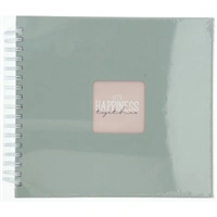 Hama album klasický špirálový FINE ART 28x24 cm, 50 strán, sage, biele listye