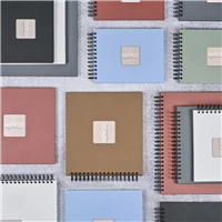 Hama album klasický špirálový FINE ART 28x24 cm, 50 strán, sage, čierne listy