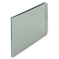 Hama album klasický špirálový FINE ART 36x32 cm, 50 strán, sage, čierne listy