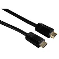 Hama HDMI kábel vidlica - vidlica, pozlátený, 3*, 3 m