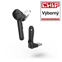 Hama MyVoice1300, mono Bluetooth Headset, pre 2 zariadenia, hlasový asistent (Siri, Google)