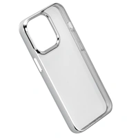 Hama Clear&Chrome, kryt pre Apple iPhone 13 Pro, recyklovaný materiál, strieborný