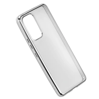 Hama Clear&Chrome, kryt pre Samsung Galaxy A53 5G, recyklovaný materiál, strieborný