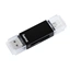 Hama USB 2.0 OTG čítačka kariet Basic, SD/microSD, čierna