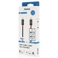 Hama USB-C kábel USB4, 1 m, 40 Gb/s, 240 W