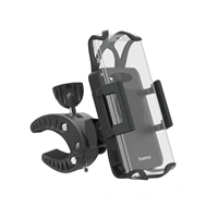 Hama Strong , držiak na mobil so šírkou 5-9 cm, na riadidlá bicykla, otočný o 360° (rozbalený)