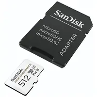SanDisk HIGH ENDURANCE microSDHC Card 512 GB, s adaptérom